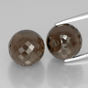 Quarzo fumé naturale marrone da  ct, sfera / palla, VVS-VS