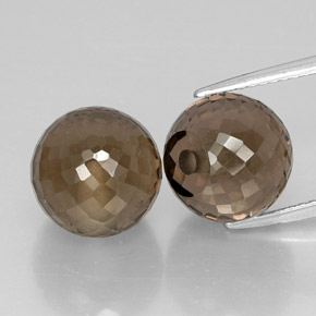 Quarzo fumé naturale marrone da  ct, sfera / palla, VVS-VS