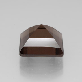Quarzo fumé naturale marrone da 4,53 ct, quadrato, VVS-VS