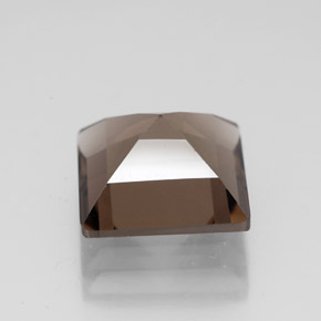 Quarzo fumé naturale marrone da 4,30 ct, quadrato, VVS-VS