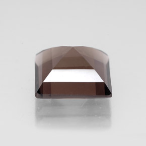 Quarzo fumé naturale marrone da 4,15 ct, quadrato, VVS