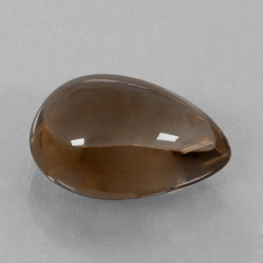 Quarzo fumé naturale marrone da 4,03 ct, taglio a pera, trasparente