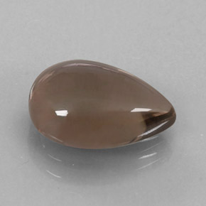 Quarzo fumé naturale marrone da 2,99 ct, taglio a pera, trasparente