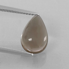 Quarzo fumé naturale marrone da 3,26 ct, trasparente, trasparente/traslucido