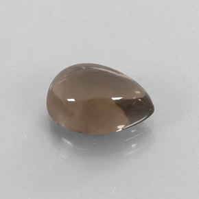 Quarzo fumé naturale marrone da 2,51 ct, taglio a pera, trasparente