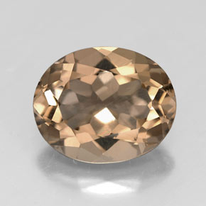 Quarzo fumé Marrone fumo naturale da 2.73 ct, Taglio ovale, VVS-VS