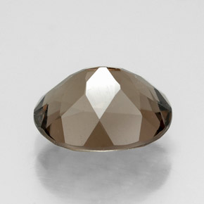 Quarzo fumé naturale marrone da 2,57 ct, taglio ovale, VVS-VS