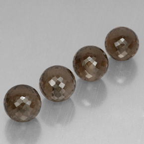 Quarzo fumé naturale marrone da  ct, sfera / palla, VVS-VS