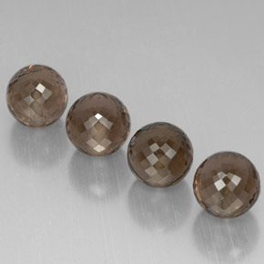 Quarzo fumé naturale marrone da  ct, sfera / palla, VVS-VS