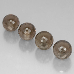 Quarzo fumé naturale marrone da  ct, sfera / palla, VVS-VS