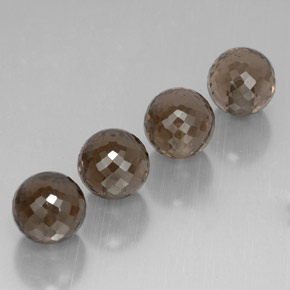 Quarzo fumé naturale marrone da 27,27 ct, sfera / palla, VVS-VS