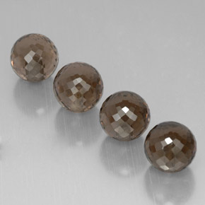 Quarzo fumé naturale marrone da 27,27 ct, sfera / palla, VVS-VS
