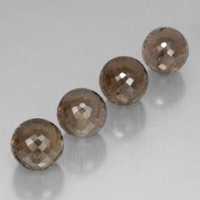 Quarzo fumé naturale marrone da 27,70 ct, sfera / palla, VVS-VS
