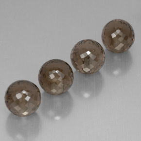 Quarzo fumé naturale marrone da  ct, sfera / palla, VVS-VS