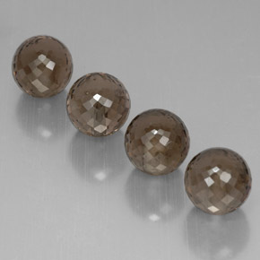 Quarzo fumé naturale marrone da  ct, sfera / palla, VVS-VS