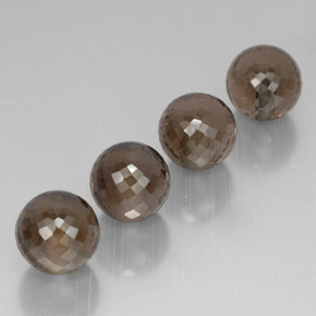 Quarzo fumé naturale marrone da  ct, sfera / palla, VVS-VS