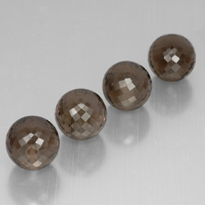 Quarzo fumé naturale marrone da  ct, sfera / palla, VVS-VS