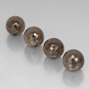 Quarzo fumé naturale marrone da  ct, sfera / palla, VVS-VS