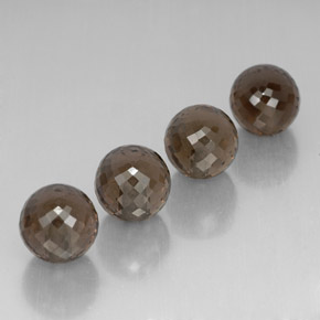 Quarzo fumé naturale marrone da 27,48 ct, sfera / palla, VVS-VS