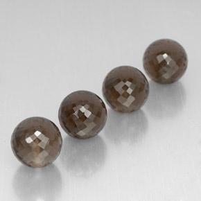 Quarzo fumé naturale marrone da 27,69 ct, sfera / palla, VVS-VS