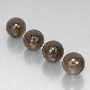 Quarzo fumé naturale marrone da 27,69 ct, sfera / palla, VVS-VS
