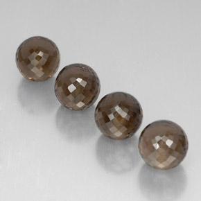 Quarzo fumé naturale marrone da  ct, sfera / palla, VVS-VS