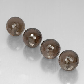 Quarzo fumé naturale marrone da 27,96 ct, sfera / palla, VVS-VS