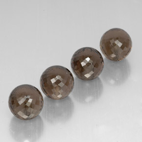 Quarzo fumé naturale marrone da 27,96 ct, sfera / palla, VVS-VS