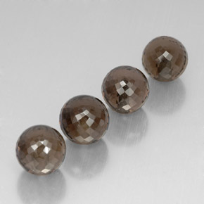 Quarzo fumé naturale marrone da  ct, sfera / palla, VVS-VS