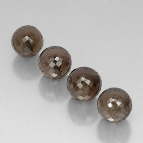 Quarzo fumé naturale marrone da  ct, sfera / palla, VVS-VS