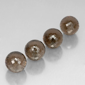 Quarzo fumé naturale marrone da  ct, sfera / palla, VVS-VS