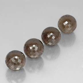 Quarzo fumé naturale marrone da 27,49 ct, sfera / palla, VVS-VS