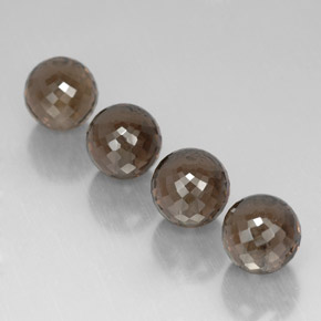 Quarzo fumé naturale marrone da 27,49 ct, sfera / palla, VVS-VS