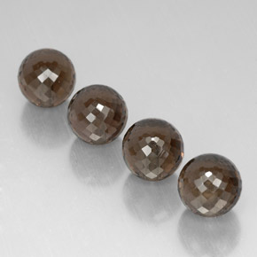 Quarzo fumé naturale marrone da  ct, sfera / palla, VVS-VS