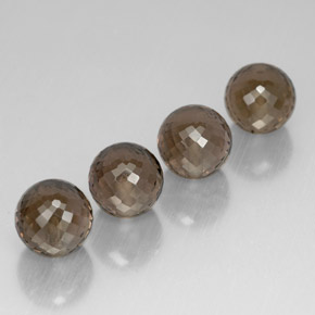 Quarzo fumé naturale marrone da  ct, sfera / palla, VVS-VS
