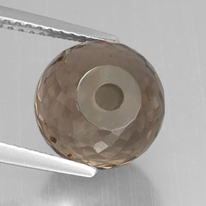 Quarzo fumé naturale marrone da 6,68 ct, sfera / palla, VVS-VS