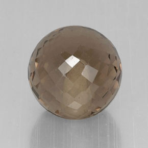 Quarzo fumé naturale marrone da 6,68 ct, sfera / palla, VVS-VS