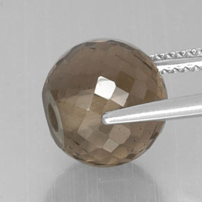 Quarzo fumé naturale marrone da 6,68 ct, sfera / palla, VVS-VS