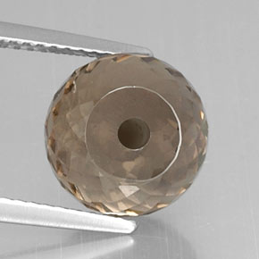 Quarzo fumé naturale marrone da 6,91 ct, sfera / palla, VVS-VS