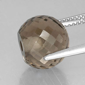 Quarzo fumé naturale marrone da 6,91 ct, sfera / palla, VVS-VS