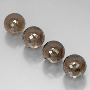 Quarzo fumé naturale marrone da  ct, sfera / palla, VVS-VS