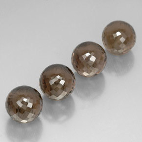 Quarzo fumé naturale marrone da  ct, sfera / palla, VVS-VS