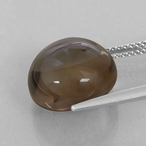 Quarzo fumé naturale marrone da 8,18 ct, trasparente, trasparente/traslucido