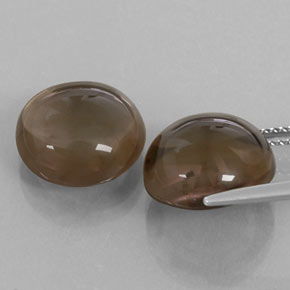Quarzo fumé naturale marrone da 13,17 ct, trasparente, trasparente/traslucido