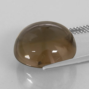 Quarzo fumé naturale marrone da 14,58 ct, trasparente, trasparente/traslucido