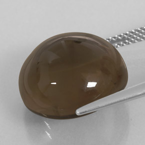 Quarzo fumé naturale marrone da 13,93 ct, trasparente, trasparente/traslucido