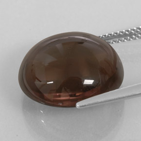 Quarzo fumé naturale marrone da 10,96 ct, trasparente, trasparente/traslucido