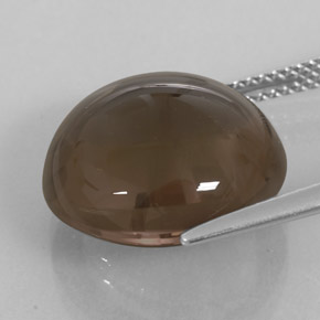 Quarzo fumé naturale marrone da 12,05 ct, trasparente, trasparente/traslucido