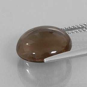 Quarzo fumé naturale marrone da 5,65 ct, trasparente, trasparente/traslucido