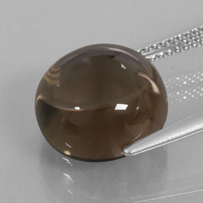 Quarzo fumé naturale marrone da 8,96 ct, trasparente, trasparente/traslucido